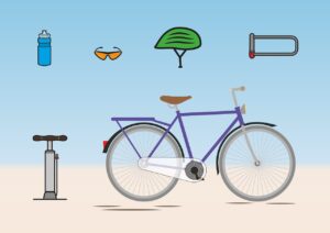 bicycle, accessories, helmet